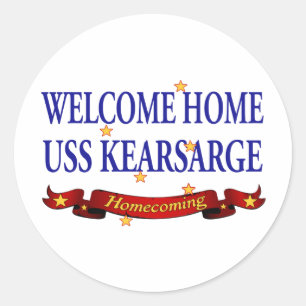 Welkom thuis USS Kearsarge Ronde Sticker