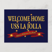Welkom thuis USS La Jolla Briefkaart (Voorkant)