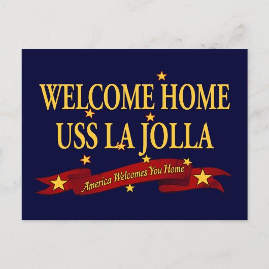 Welkom thuis USS La Jolla Briefkaart (Voorkant)