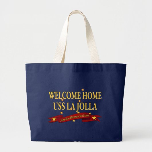 Welkom thuis USS La Jolla Grote Tote Bag (Voorkant)