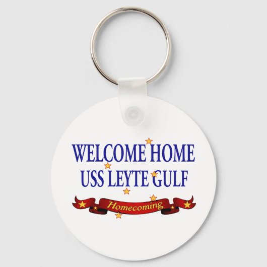 Welkom thuis USS Leyte Gulf Sleutelhanger (Voorkant)