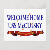 Welkom thuis USS McClusky Briefkaart (Voorkant)