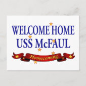 Welkom thuis USS McFaul Briefkaart (Voorkant)