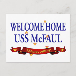 Welkom thuis USS McFaul Briefkaart