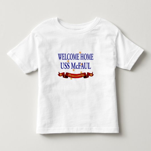 Welkom thuis USS McFaul Kinder Shirts (Voorkant)