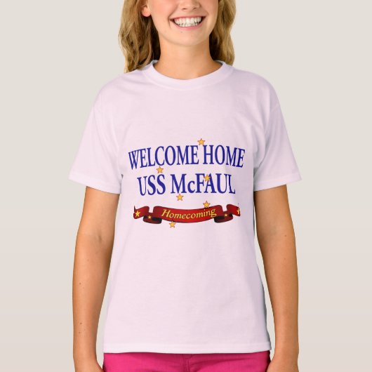 Welkom thuis USS McFaul T-shirt (Voorkant)