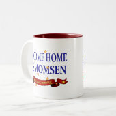Welkom thuis USS Momsen Tweekleurige Koffiemok (Voorkant links)