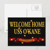 Welkom thuis USS O'Kane Briefkaart (Voorkant / Achterkant)