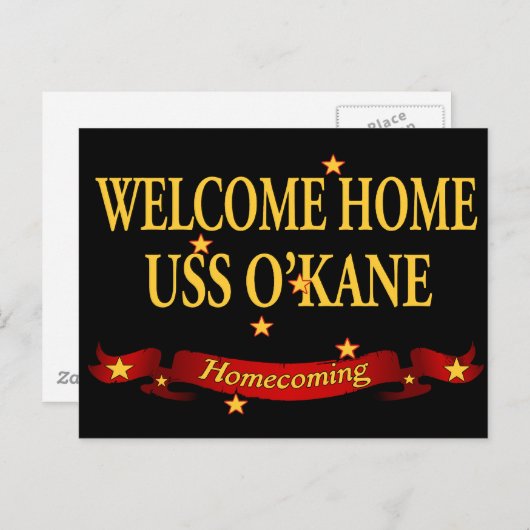 Welkom thuis USS O'Kane Briefkaart (Voorkant / Achterkant)