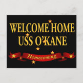 Welkom thuis USS O'Kane Briefkaart (Voorkant)