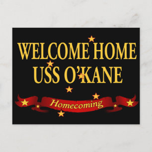 Welkom thuis USS O'Kane Briefkaart