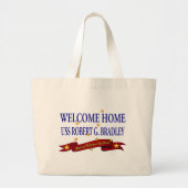 Welkom Thuis USS Robert G. Bradley Grote Tote Bag (Voorkant)