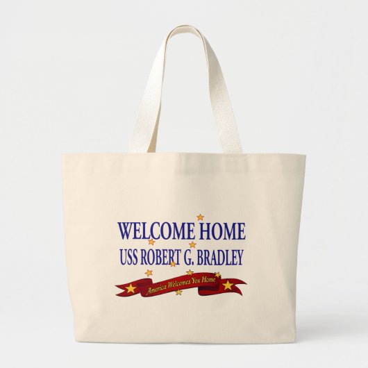 Welkom Thuis USS Robert G. Bradley Grote Tote Bag (Voorkant)