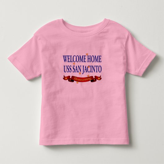 Welkom thuis USS San Jacinto Kinder Shirts (Voorkant)