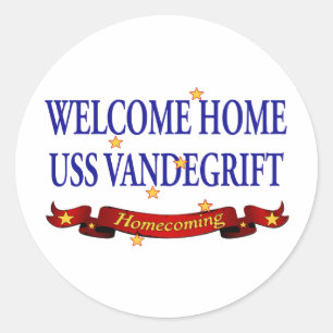 Welkom thuis USS Vandegrift Ronde Sticker