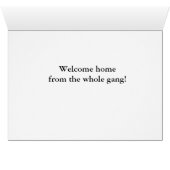 Welkom thuis van de Kaart Gang (Binenzijde Horizontaal (Onderkant))