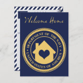 welkom thuis van de marine briefkaart (Voorkant / Achterkant)