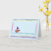 Welkom thuis van je cruise-Wenskaart Kaart (Gele Bloem)