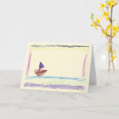 Welkom thuis van je cruise-Wenskaart Kaart (Gele Bloem)