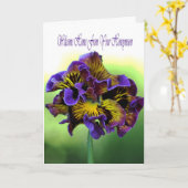 Welkom thuis van je huwelijksreis kaart (Gele Bloem)