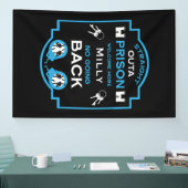 Welkom thuis vanuit de gevangenis spandoek (Beurs)