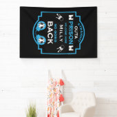 Welkom thuis vanuit de gevangenis spandoek (Insitu)