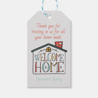 Welkom Thuis Vastgoed Klant Cadeautag Label Cadeaulabel