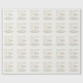 Welkom Thuis Vastgoed Minimalistisch Gepersonalise Cadeaupapier (Vlak)