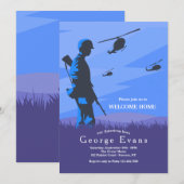 Welkom thuis voor de soldaat en de helikopter kaart (Voorkant / Achterkant)