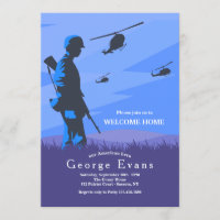 Welkom thuis voor de soldaat en de helikopter