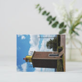 Welkom thuis, vuurtoren Willemstad Nederland. Briefkaart (Staand voorkant)