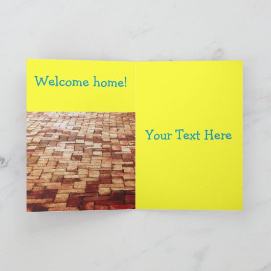 Welkom thuis Wenskaart Kaart (Binnen)