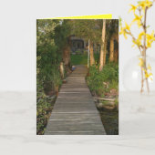 Welkom thuis Wenskaart Kaart (Gele Bloem)