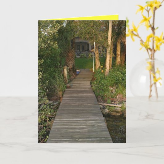 Welkom thuis Wenskaart Kaart (Gele Bloem)