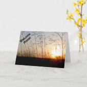 Welkom thuis! Wenskaart Kaart (Gele Bloem)