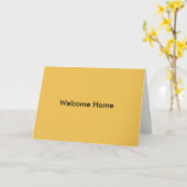 Welkom thuis Wenskaart Kaart (Gele Bloem)