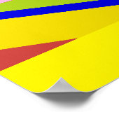 WELKOM THUIS ZILVEREN LETTERS EN REGENBOOG SURROUN POSTER (Hoek)