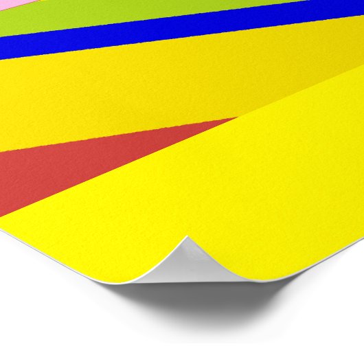 WELKOM THUIS ZILVEREN LETTERS EN REGENBOOG SURROUN POSTER (Hoek)