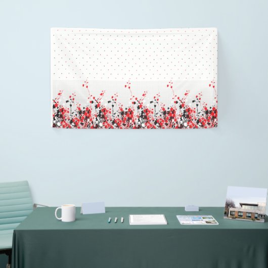 Welkom thuisbanner | Aangepast bloementeken Spandoek (Beurs)