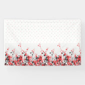 Welkom thuisbanner | Aangepast bloementeken Spandoek (Horizontaal)