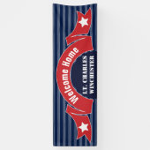 Welkom thuisbanner spandoek (Verticaal)