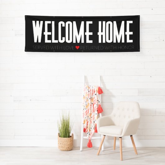 Welkom thuisbanner voor uw missie spandoek (Insitu)