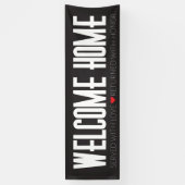 Welkom thuisbanner voor uw missie spandoek (Verticaal)