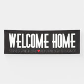 Welkom thuisbanner voor uw missie spandoek (Horizontaal)