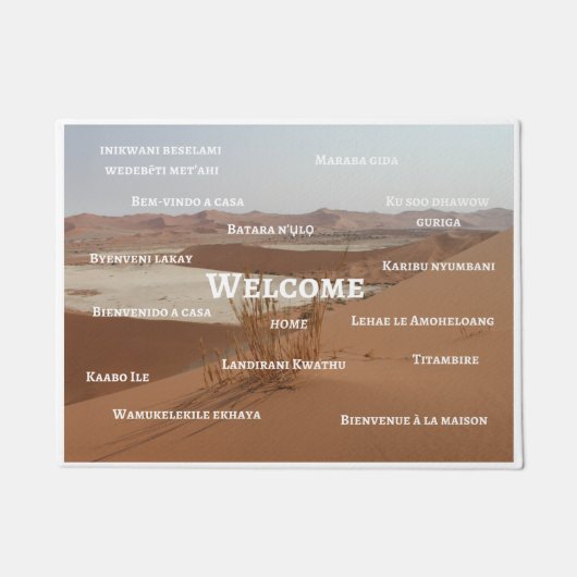 Welkom thuisbasis deurmat (Voorkant)