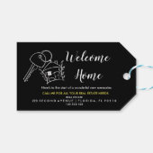 Welkom thuiscadeautjes Labels voor Estate Agent Cadeaulabel (Voorkant (Horizontaal))