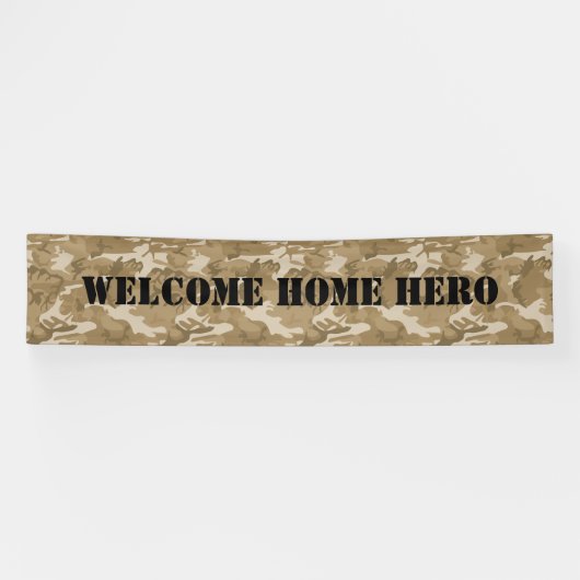 Welkom thuiscamouflage banner (Horizontaal)