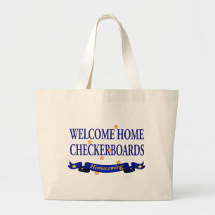 Welkom thuiscontroleborden grote tote bag