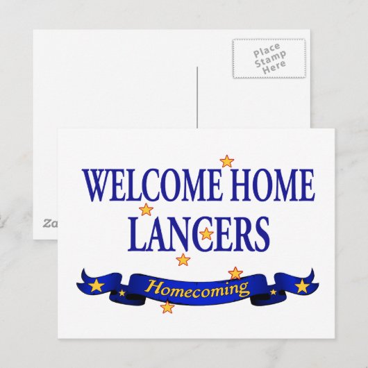 Welkom thuisdansers briefkaart (Voorkant / Achterkant)