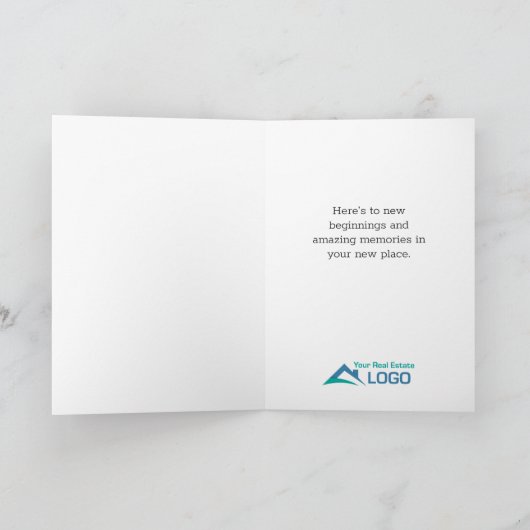 Welkom thuisdeur Aangepast onroerend goed Kaart (Binnen)